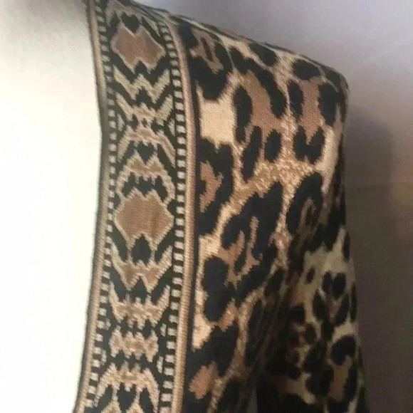 RUBY RD WOMENS SMALL PETITE CHEETAH PRINT Sweater - Picture 3 of 6